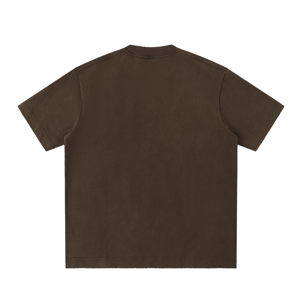 BLANK Heavyweight Vintage Washed Frayed T-Shirt