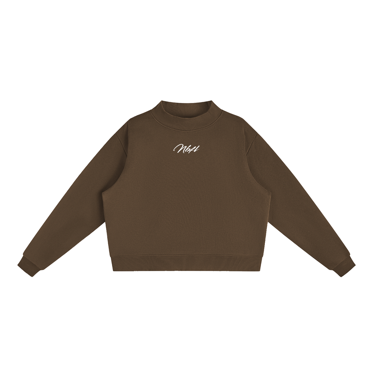 Nbfl Essential Fleece Mock-Neck Crew Sweatshirt