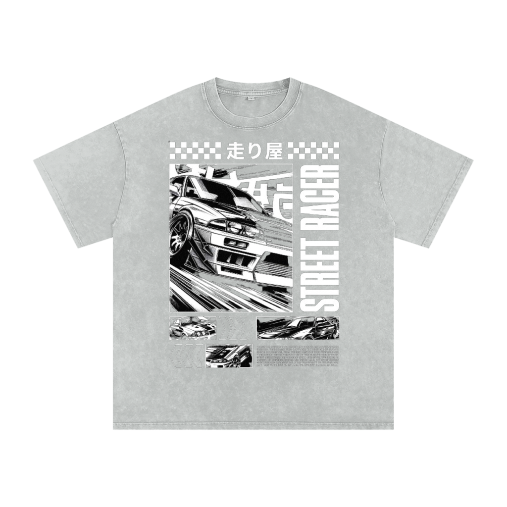 Street racer Acid Wash Oversize T-Shirt