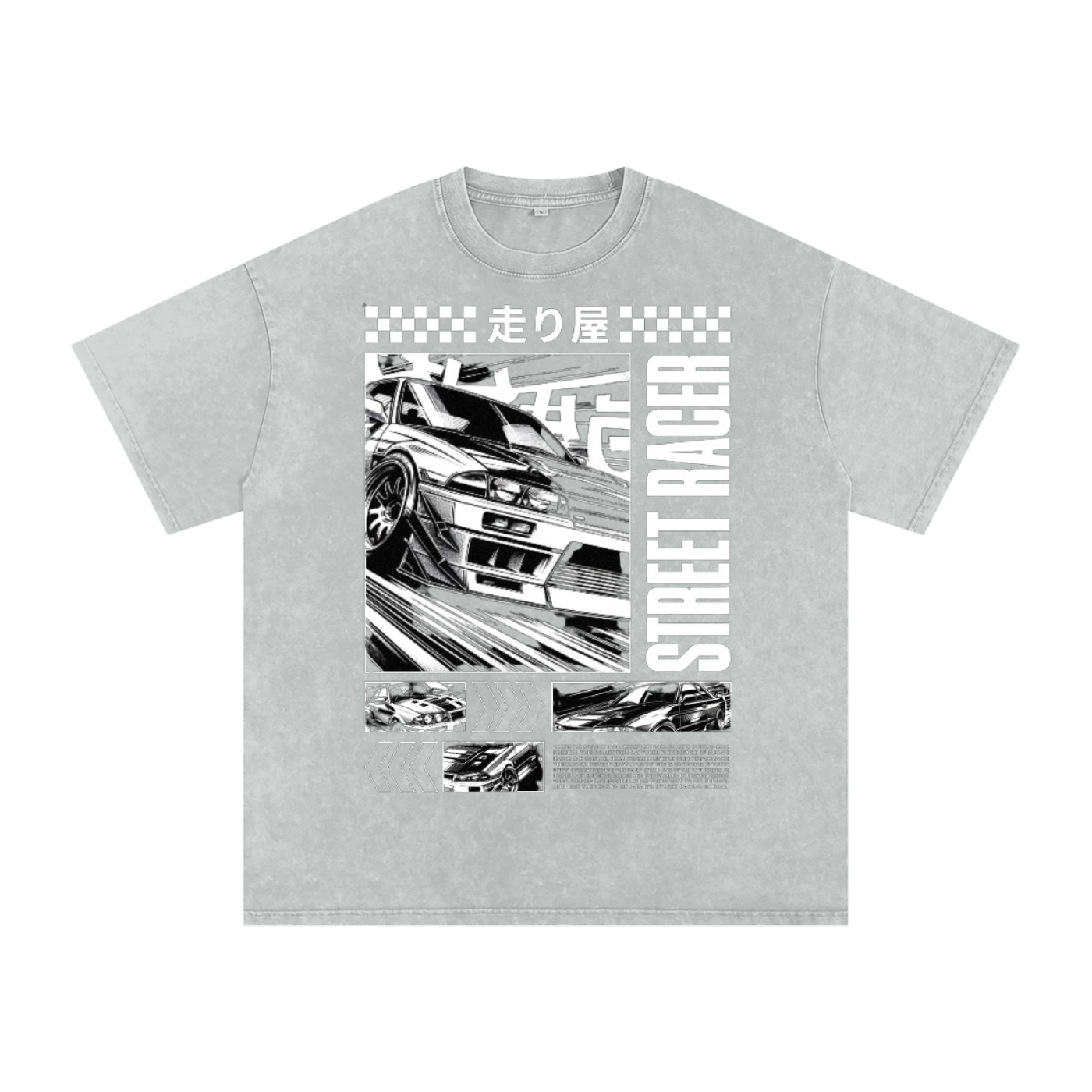 Street racer Acid Wash Oversize T-Shirt