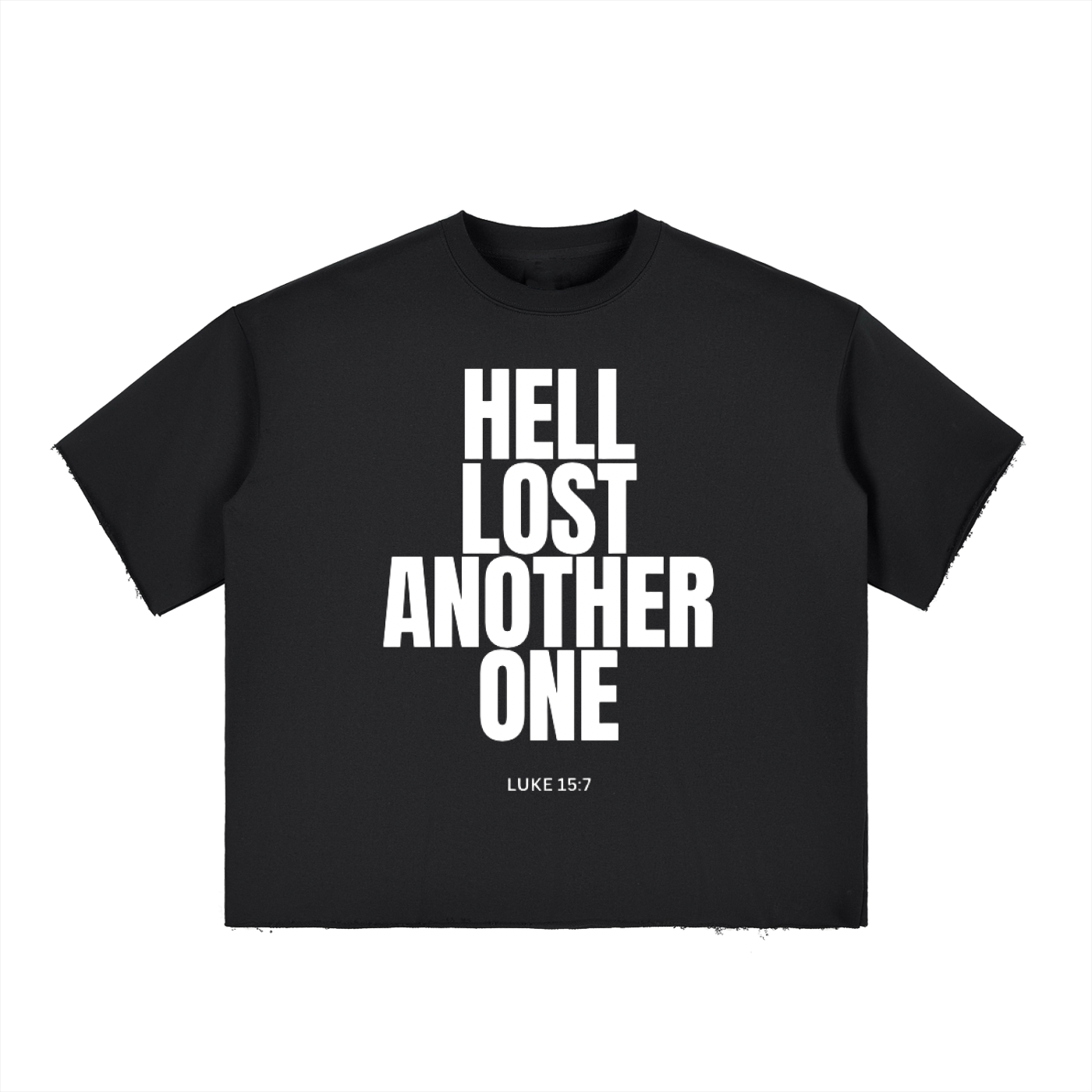 Hell lost another one Boxy Half-Sleeve Raw-Edge Unisex T-Shirt