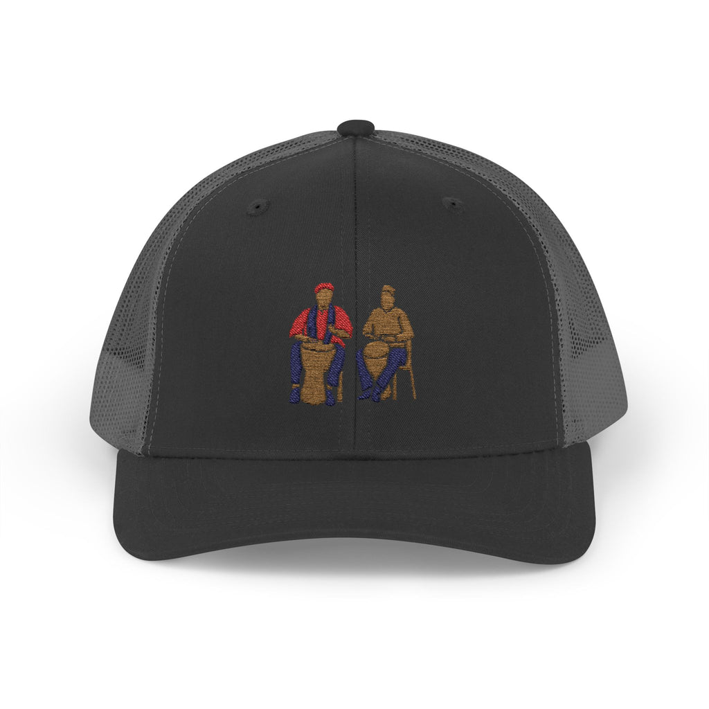 Cultural Drummers Snapback Trucker Cap - Stylish & Fun Hat for Music Lovers