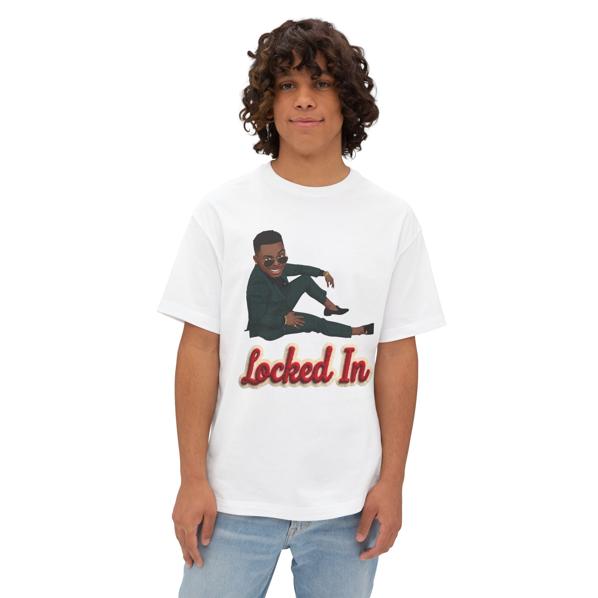 Locked In T‑Shirt By Ini — Motivational Graphic Tee with 'Locked In' Text