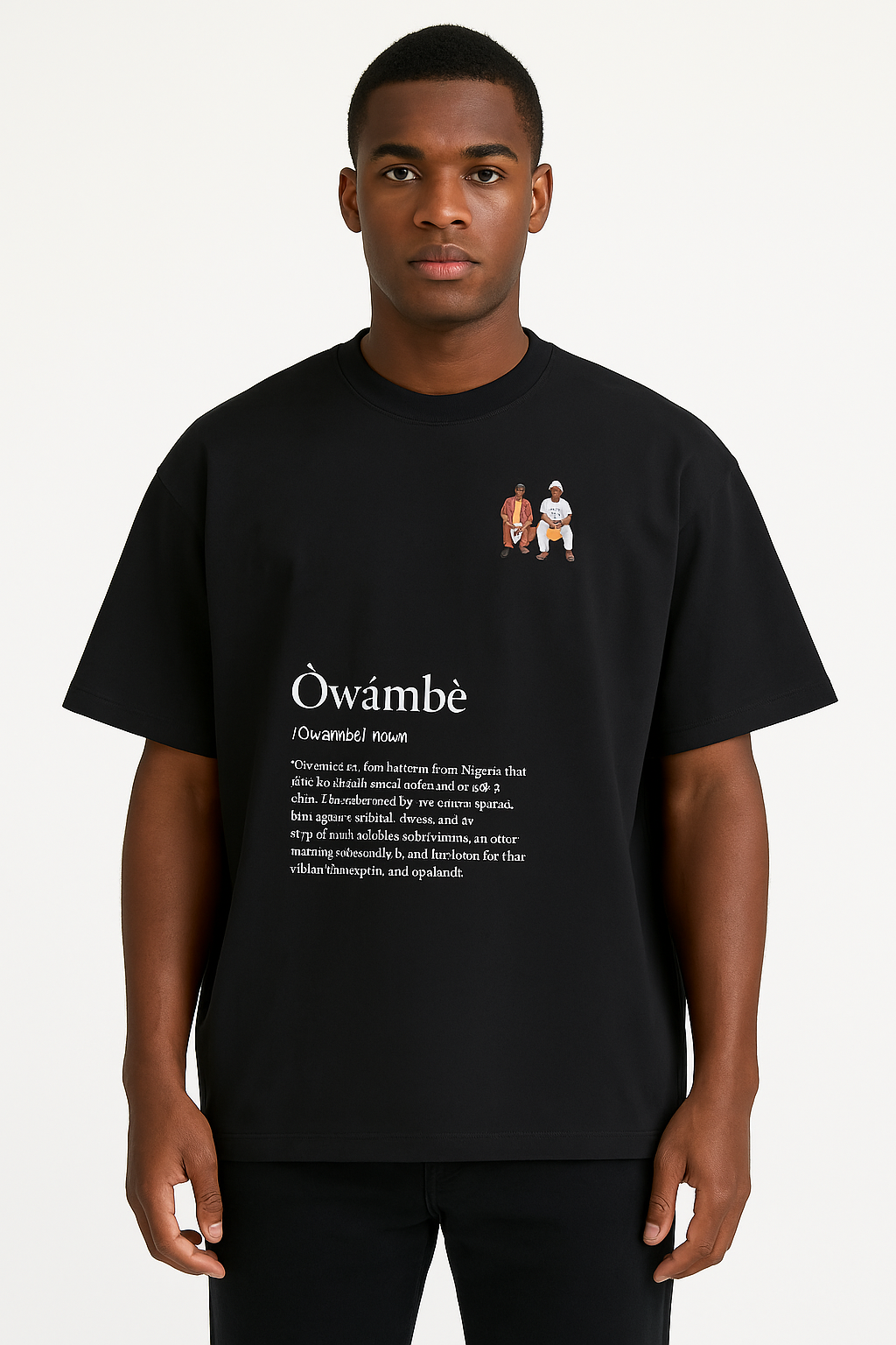 Ówàmè - Oversize One-piece Pattern Cut Boxy Tee
