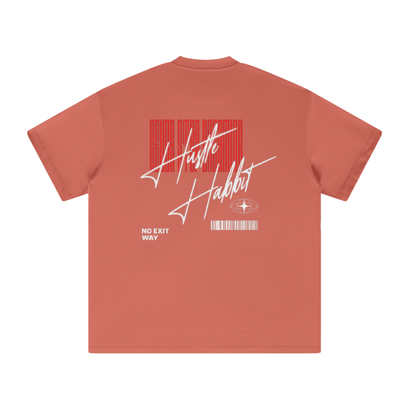 NO EXIT WAY Heavyweight Earth Tone T-Shirt