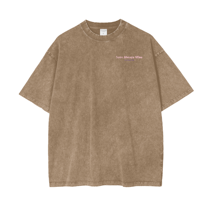 XOXO Acid Wash Oversize T-Shirt