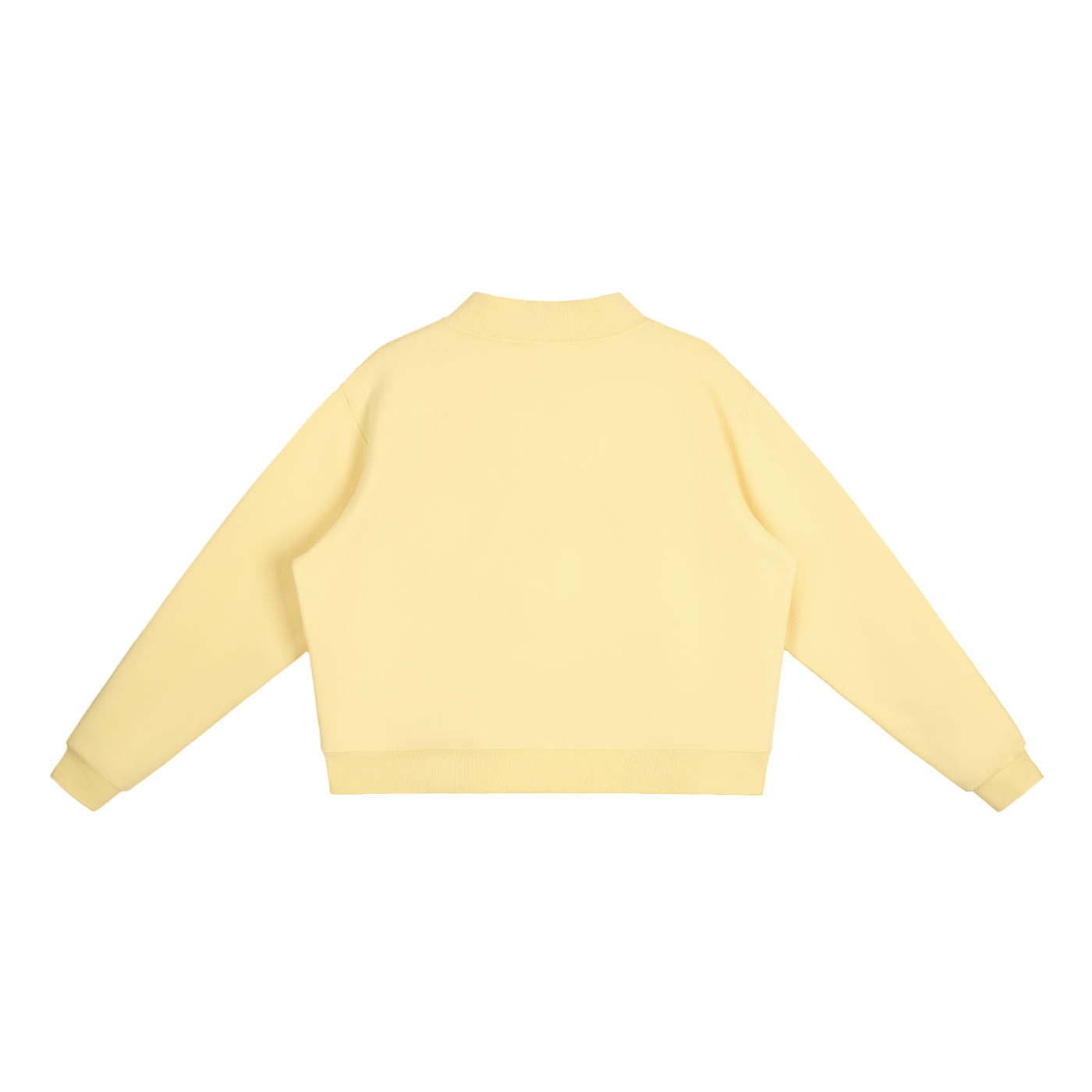 BLANK Essential Fleece Mock-Neck Crew Sweatshirt