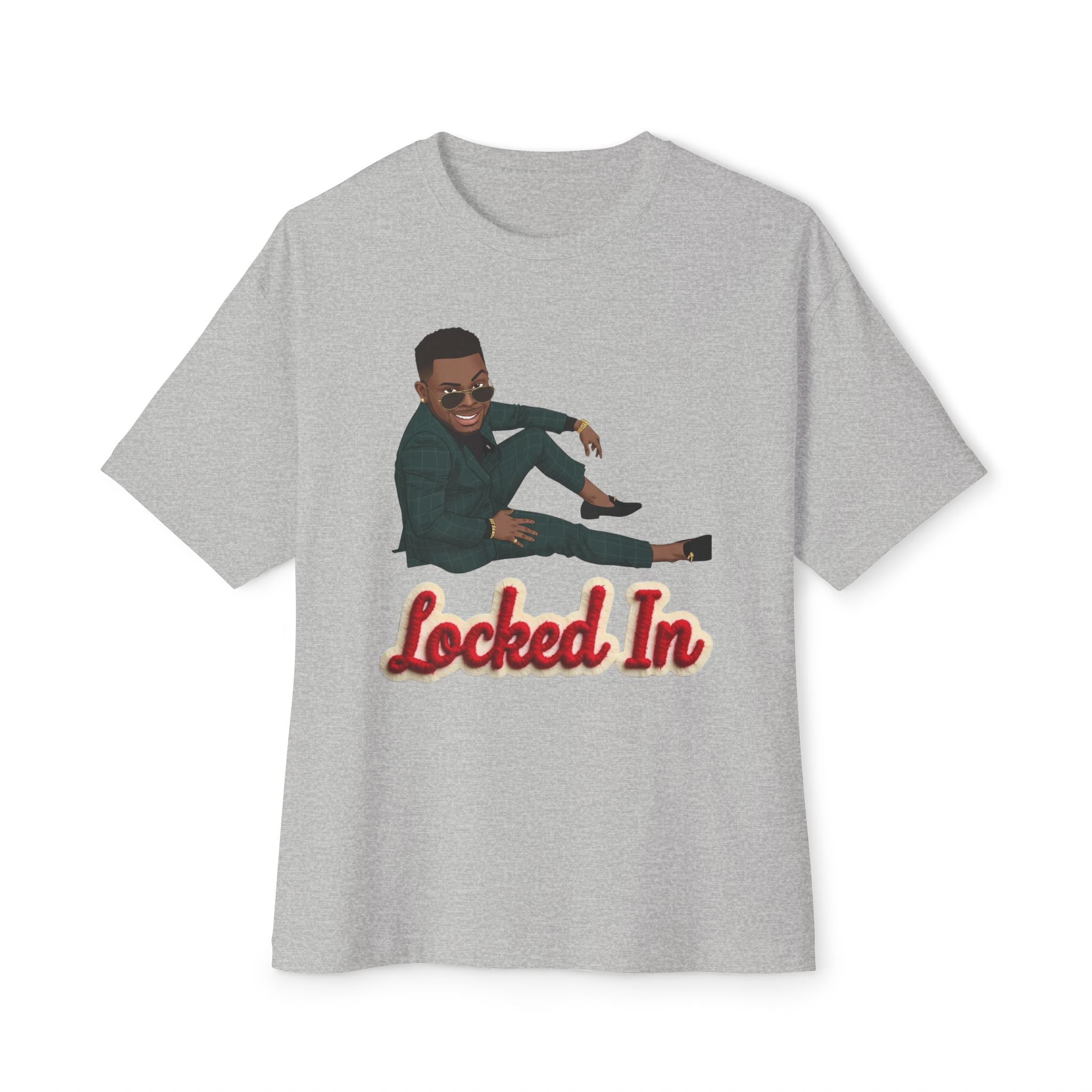 Locked In T‑Shirt By Ini — Motivational Graphic Tee with 'Locked In' Text