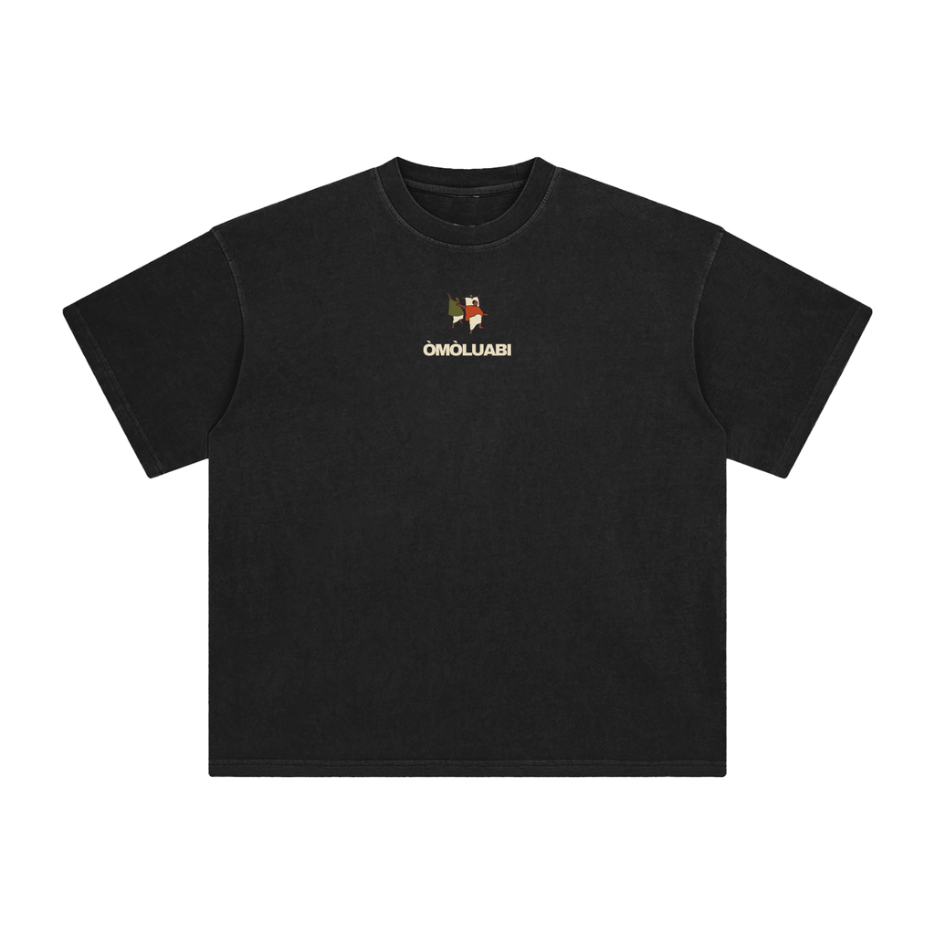 ÒMÒLUABI Enzyme Washed T-Shirt