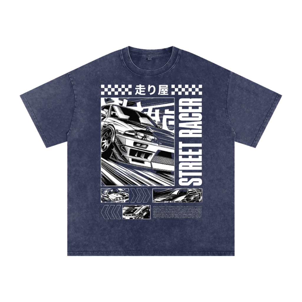 Street racer Acid Wash Oversize T-Shirt