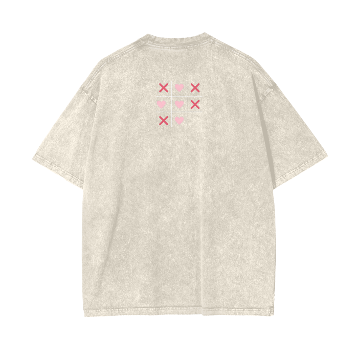 XOXO Acid Wash Oversize T-Shirt