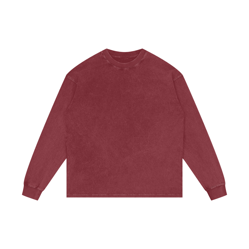 BLANK Acid Wash Oversize Long Sleeve T-Shirt