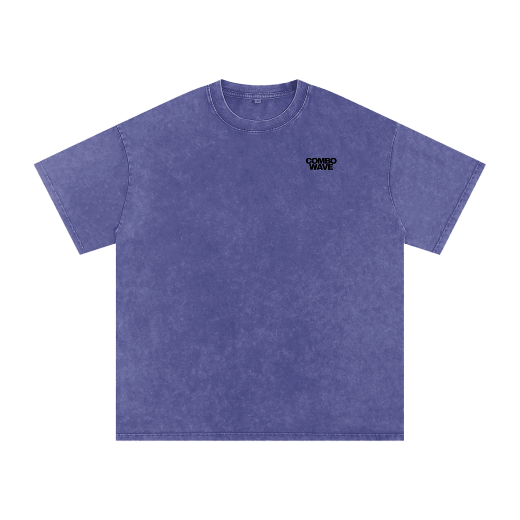 Combo Wave - Snow Washed Oversized Cotton T-Shirt