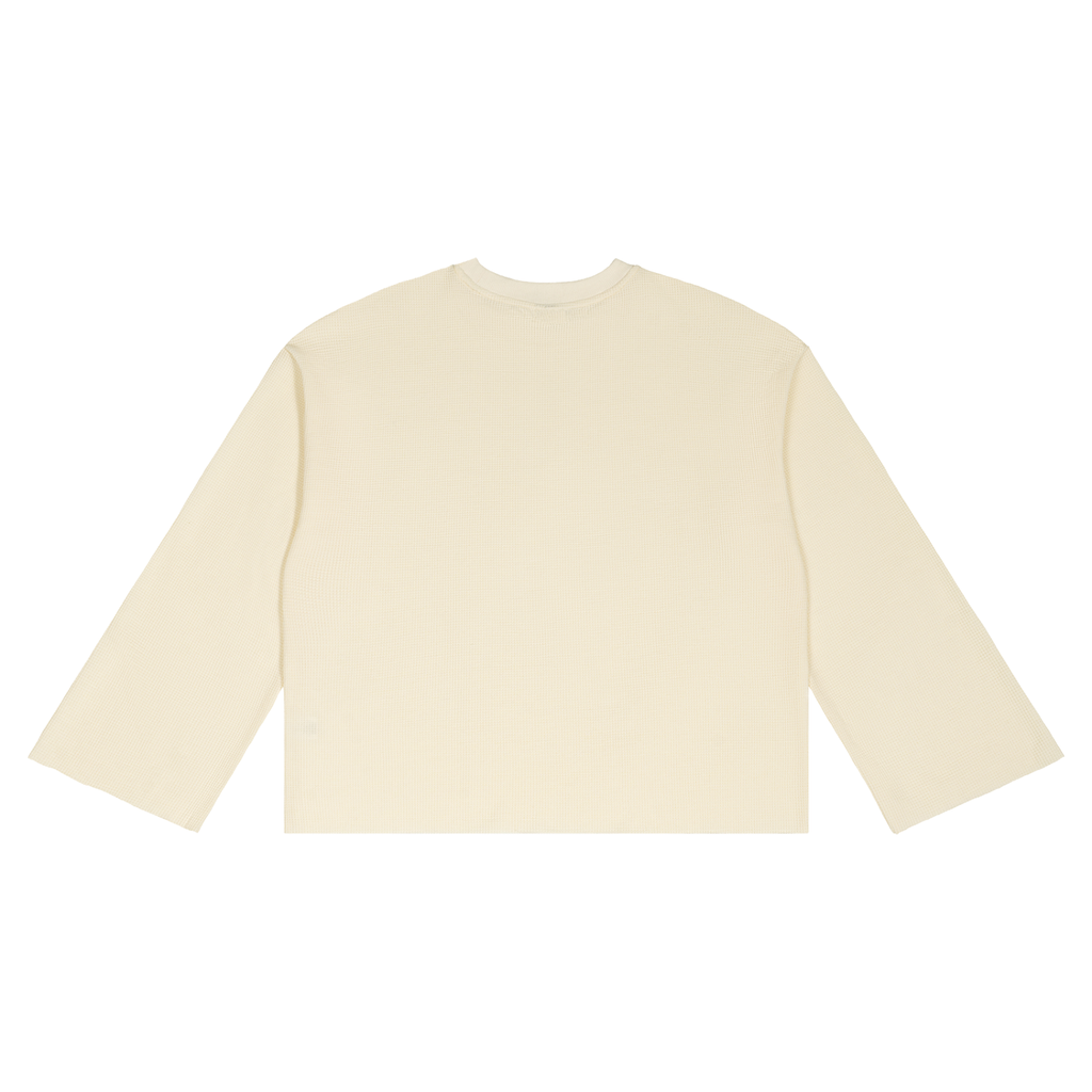 BLANK Unisex Waffle Raw Edge T-Shirt