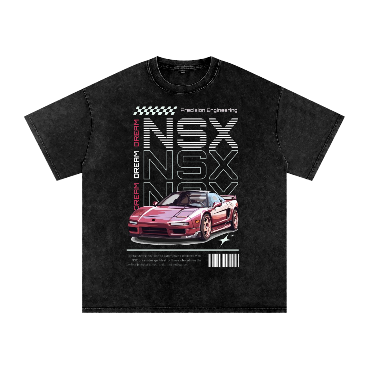 NSX Acid Wash Oversize T-Shirt