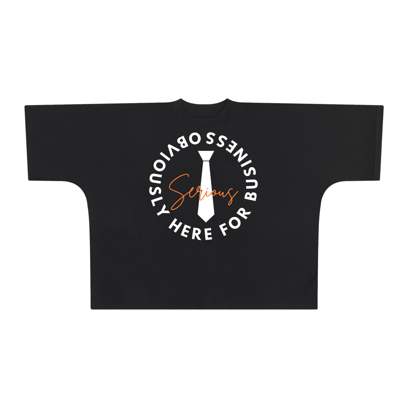 Serious Business Oversize One-piece Pattern Cut Boxy Tee