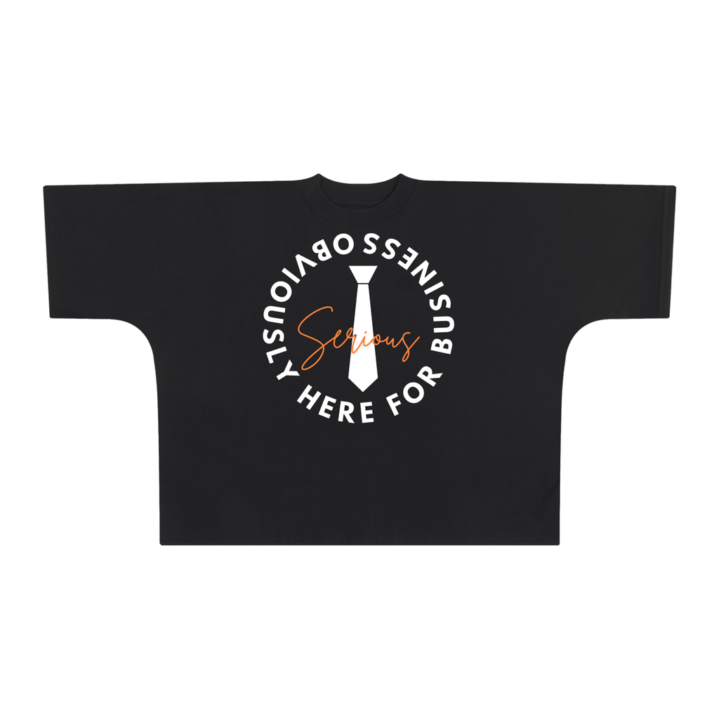 Serious Business Oversize One-piece Pattern Cut Boxy Tee