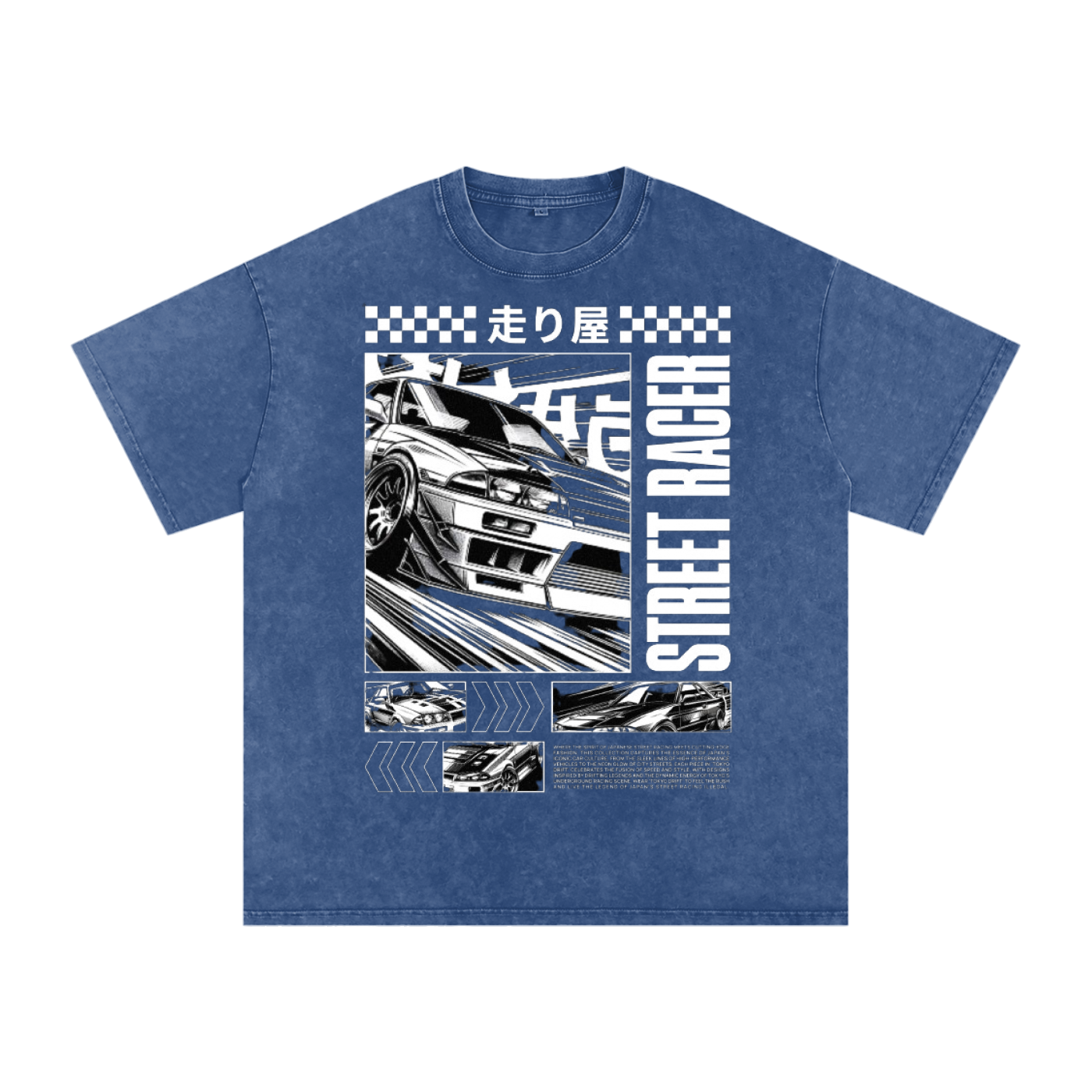 Street racer Acid Wash Oversize T-Shirt