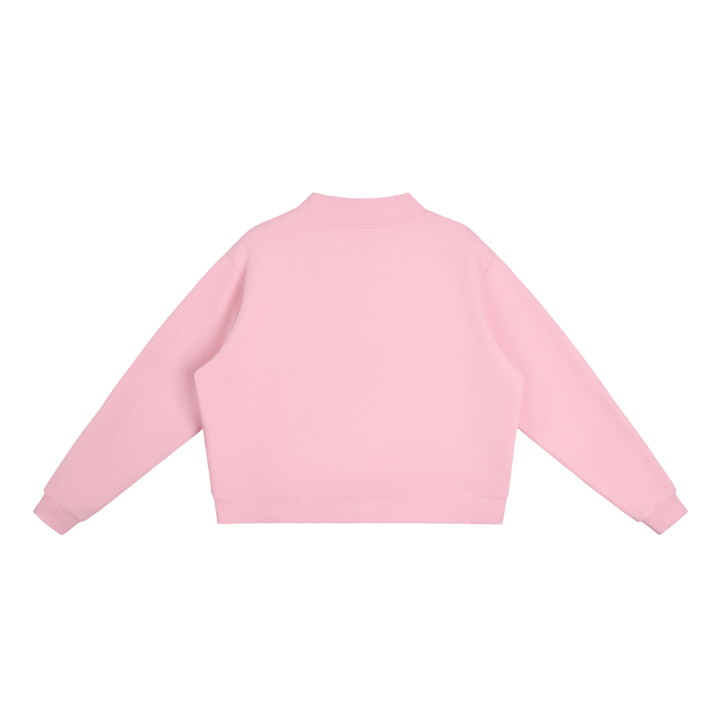 BLANK Essential Fleece Mock-Neck Crew Sweatshirt