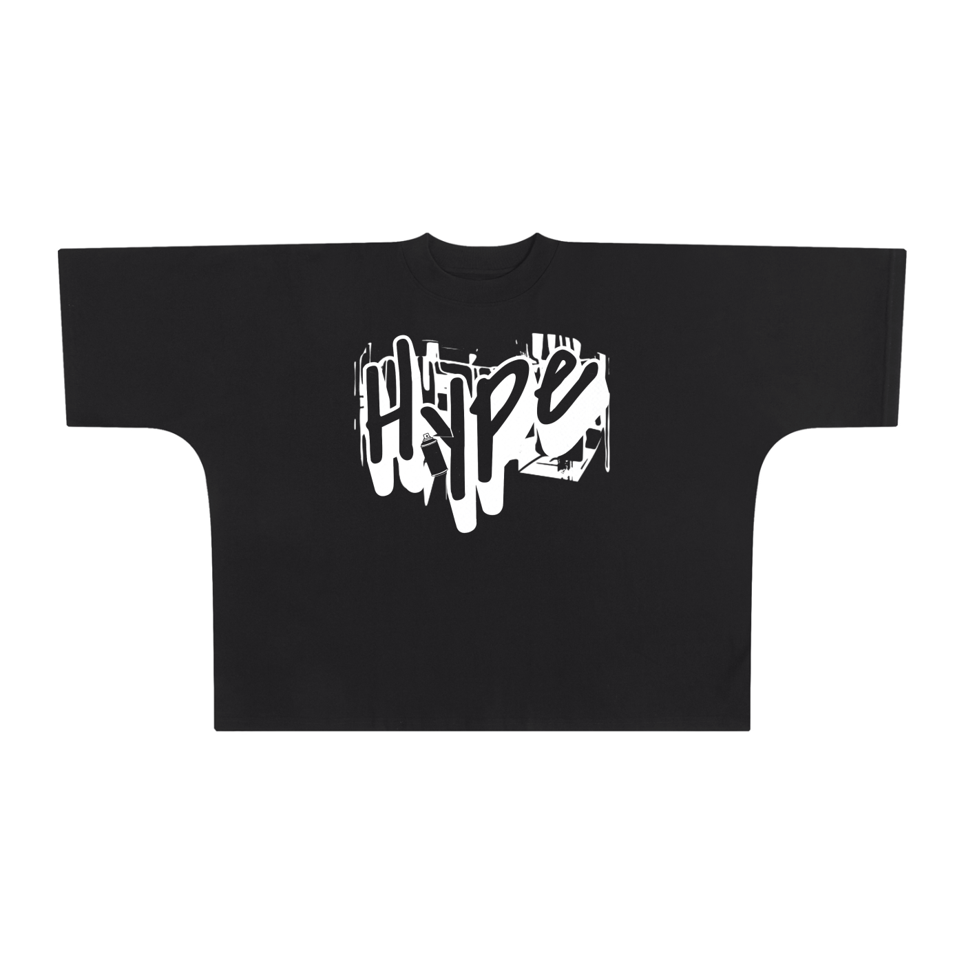 Hype Oversize One-piece Pattern Cut Boxy Tee