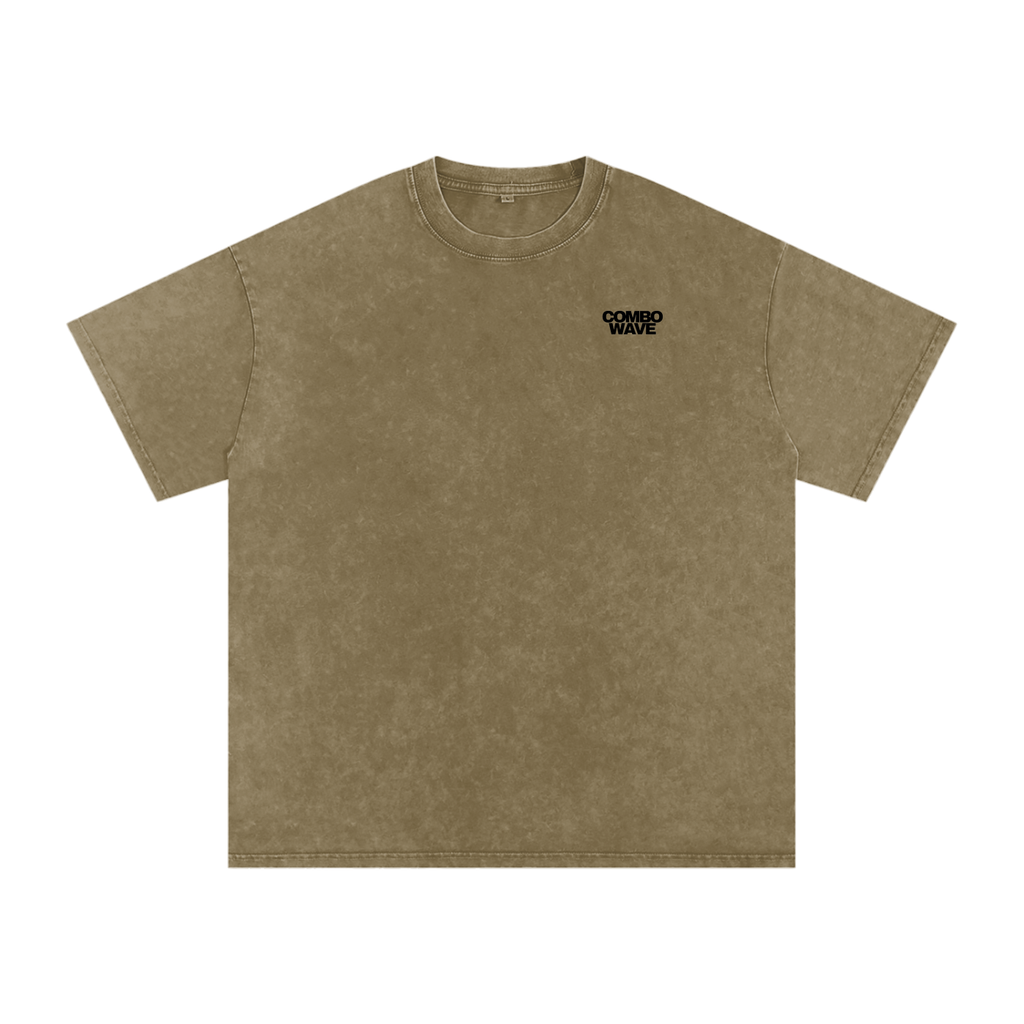 Combo Wave - Snow Washed Oversized Cotton T-Shirt