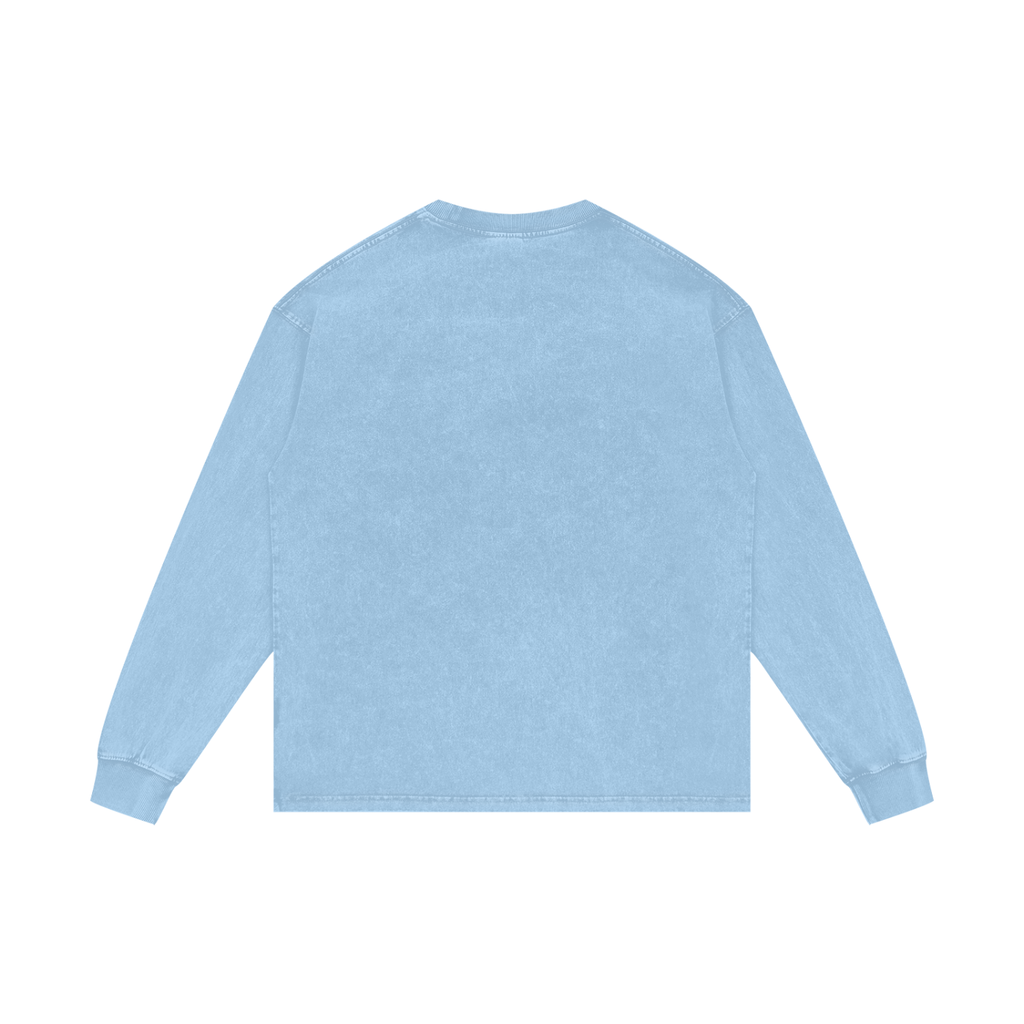 BLANK Acid Wash Oversize Long Sleeve T-Shirt