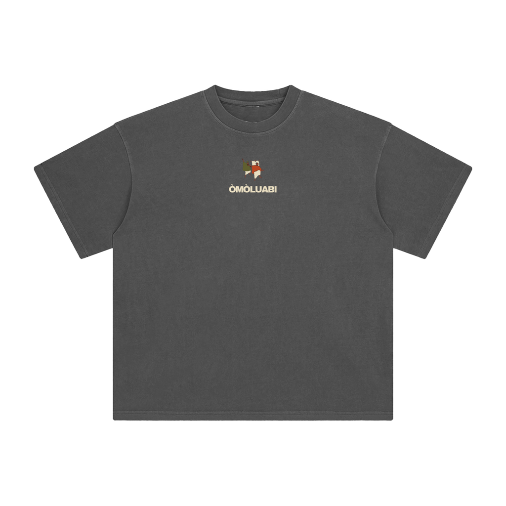 ÒMÒLUABI Enzyme Washed T-Shirt