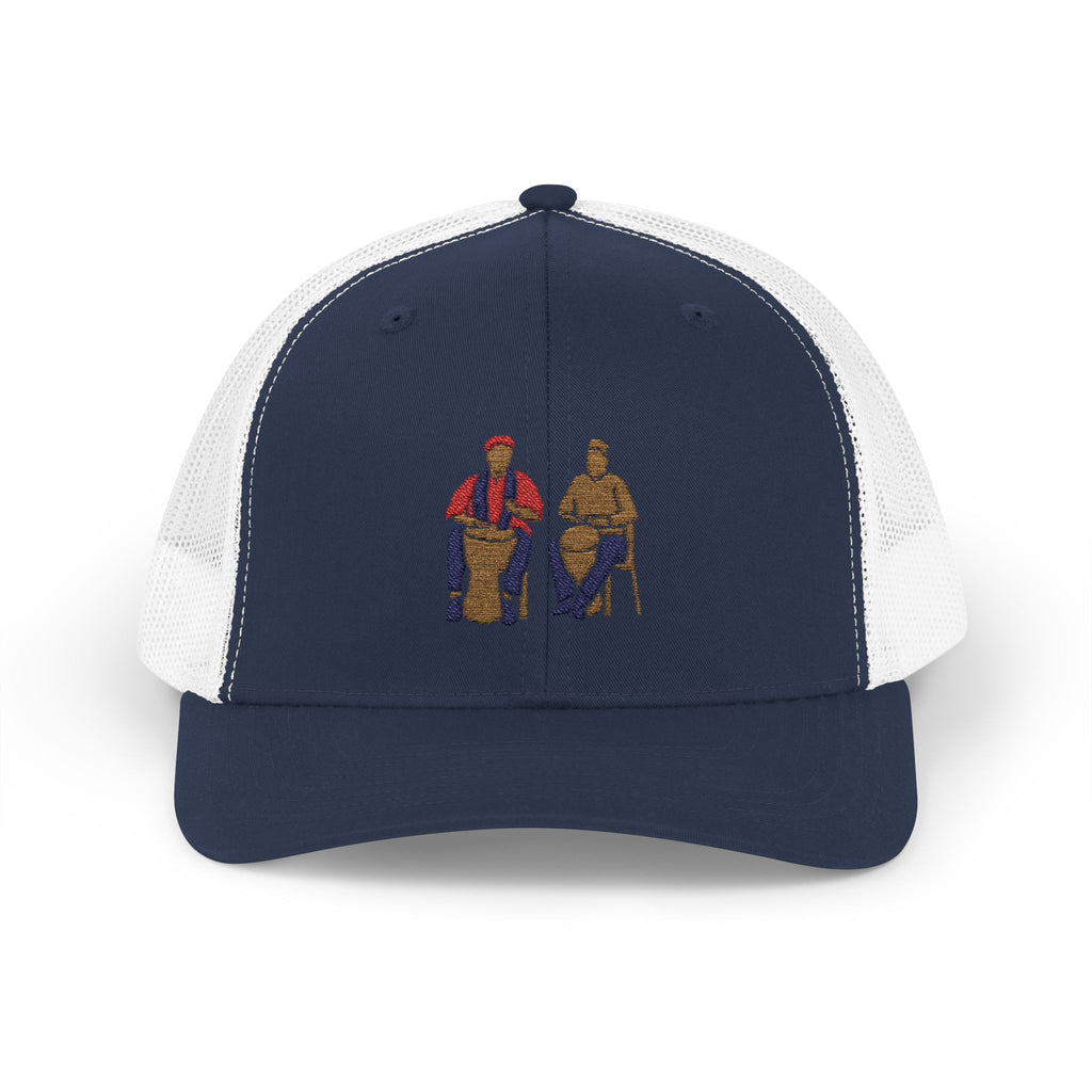 Cultural Drummers Snapback Trucker Cap - Stylish & Fun Hat for Music Lovers