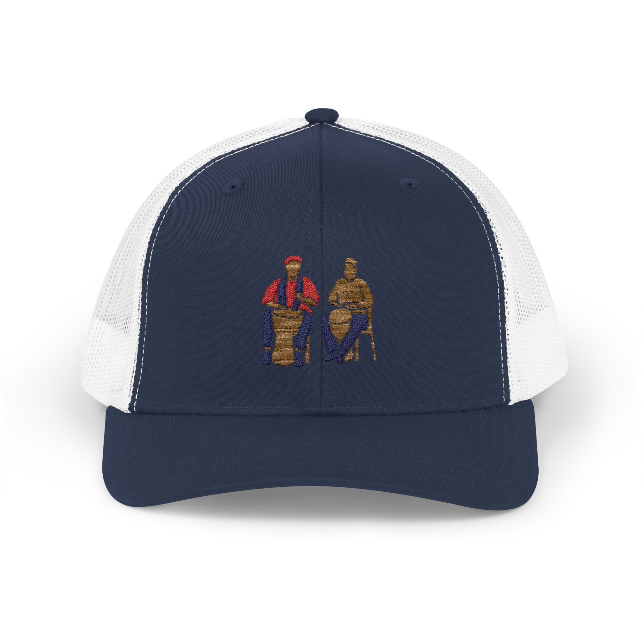 Cultural Drummers Snapback Trucker Cap - Stylish & Fun Hat for Music Lovers