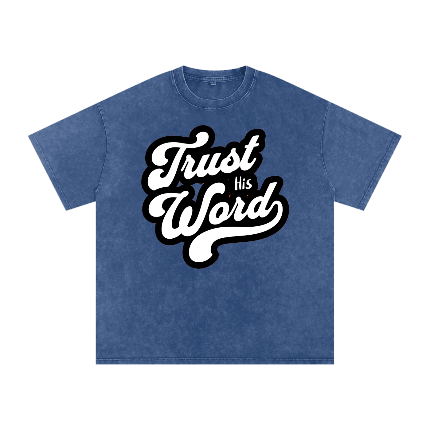 Trust his word Acid Wash Oversize T-Shirt