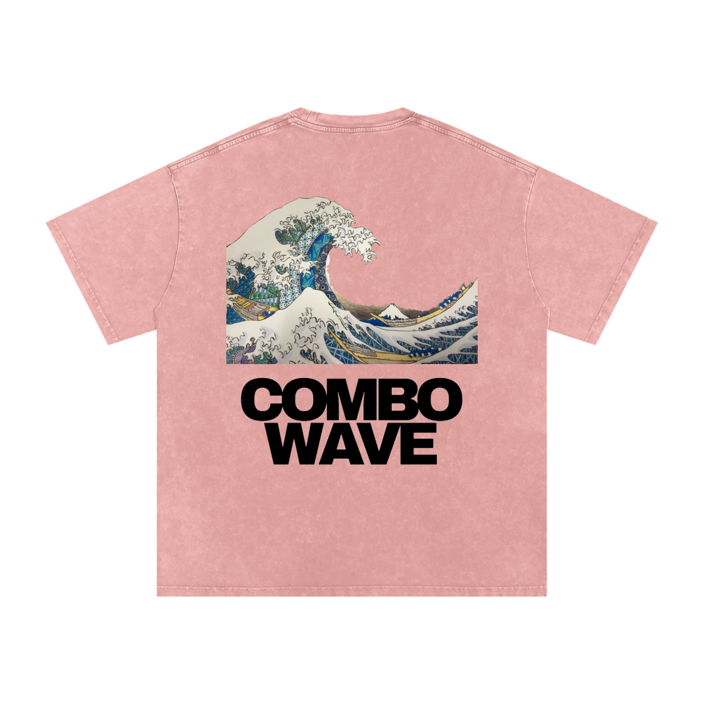 Combo Wave - Snow Washed Oversized Cotton T-Shirt