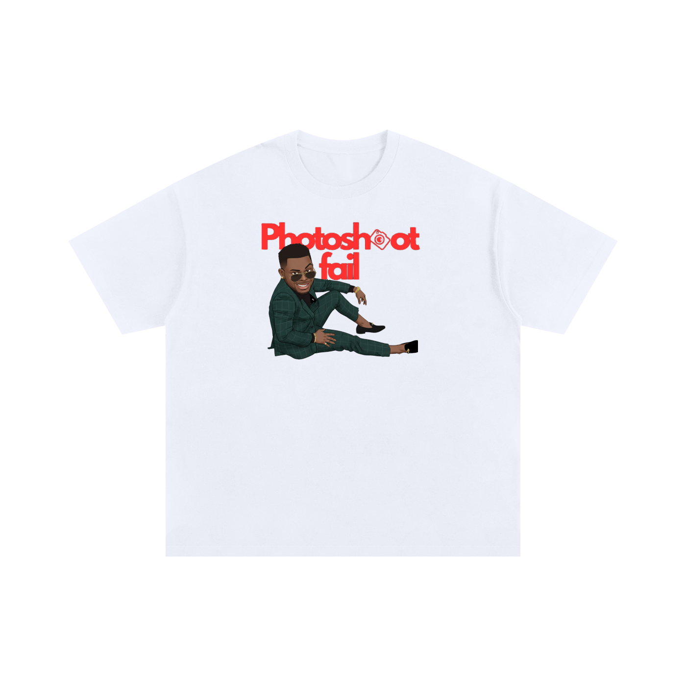 Photoshoot fail by Ini - Unisex Oversized Cotton T-Shirt