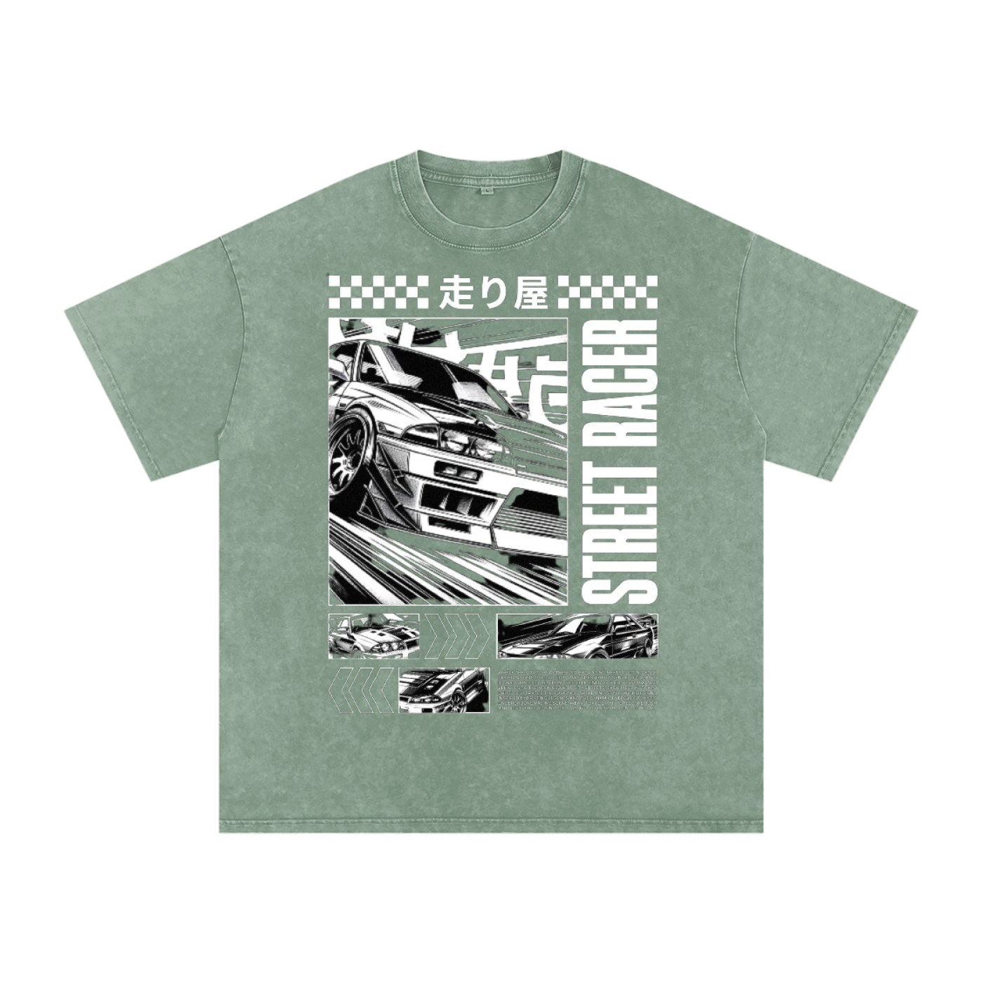 Street racer Acid Wash Oversize T-Shirt