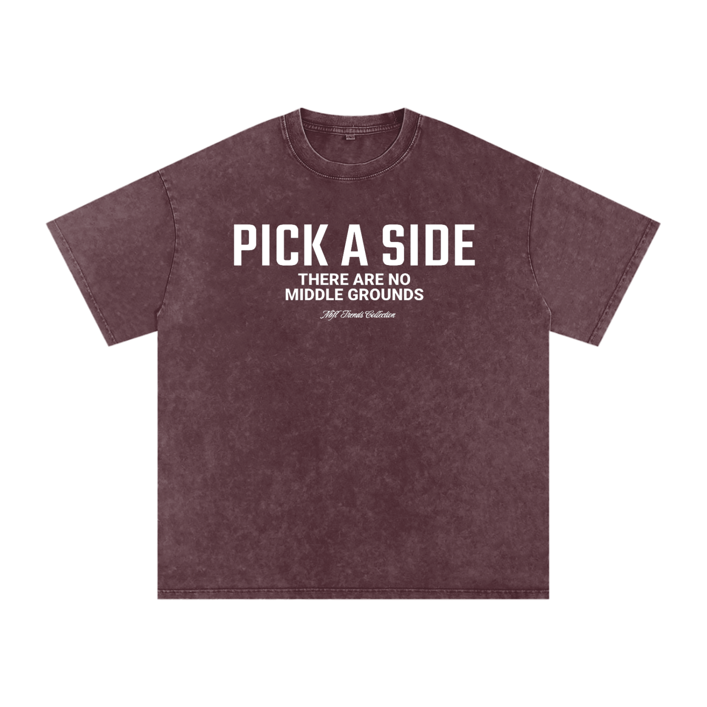 PICK A SIDE Acid Wash Oversize T-Shirt