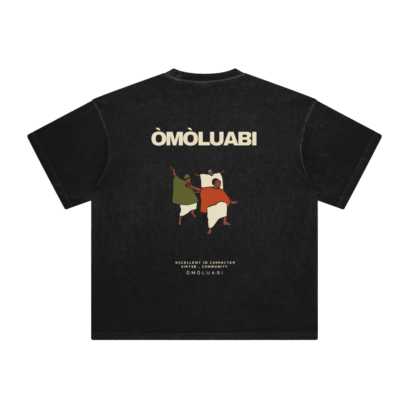 ÒMÒLUABI Enzyme Washed T-Shirt