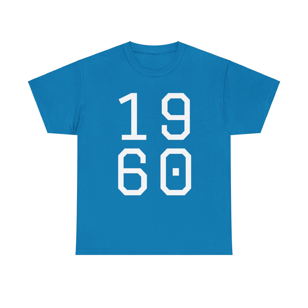Vintage 1960 Unisex Heavy Cotton Tee - Retro Style T-Shirt