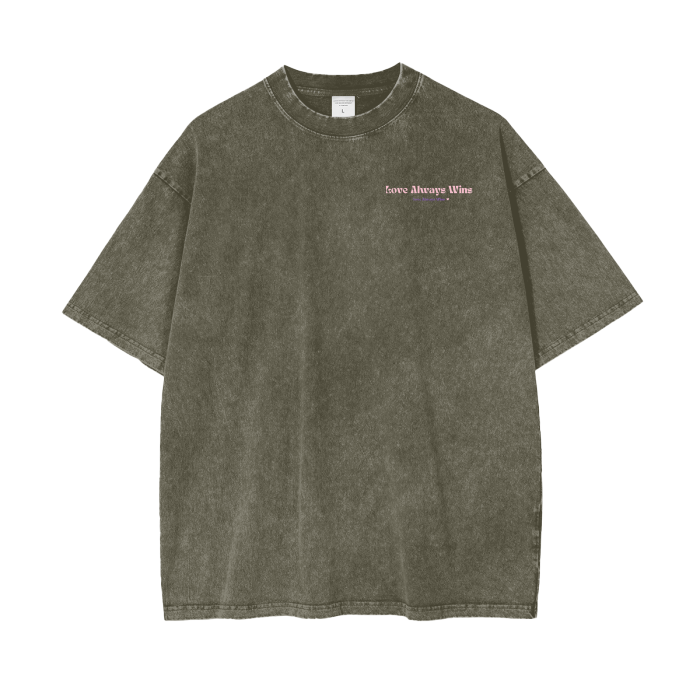 XOXO Acid Wash Oversize T-Shirt