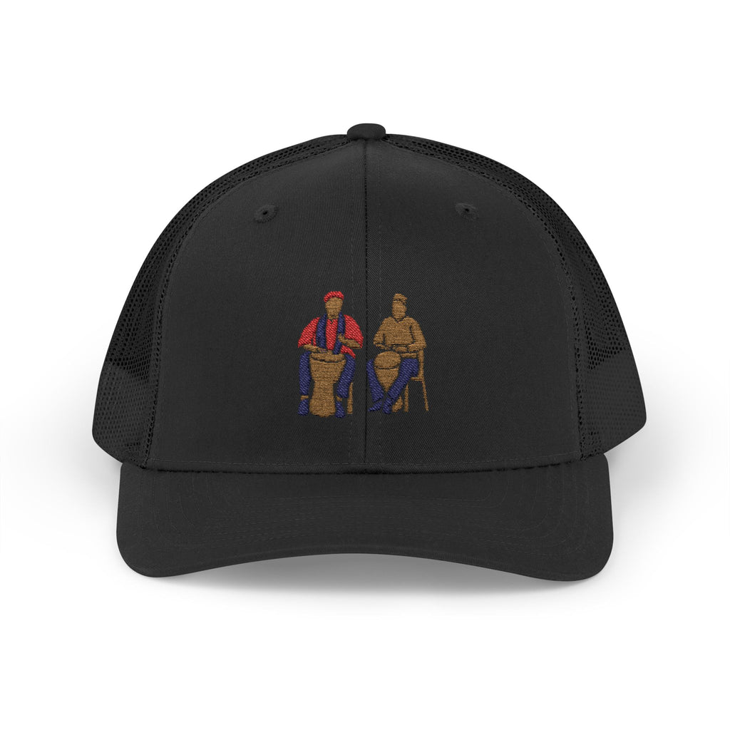 Cultural Drummers Snapback Trucker Cap - Stylish & Fun Hat for Music Lovers