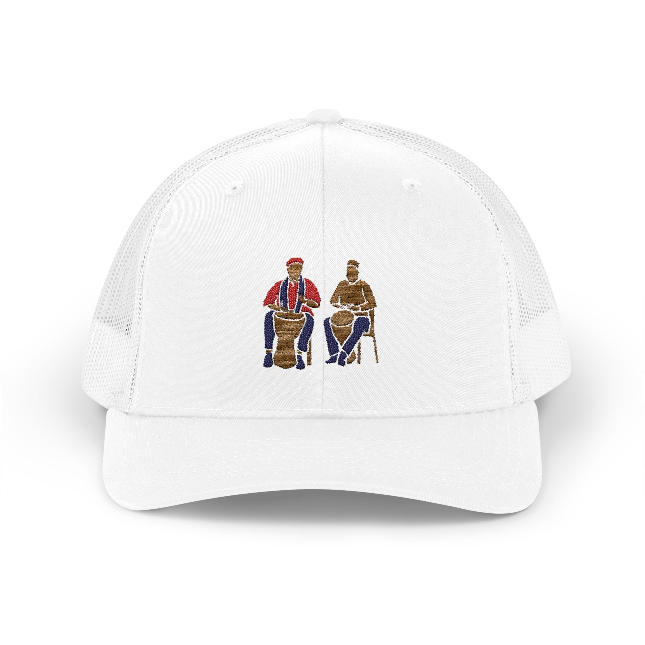 Cultural Drummers Snapback Trucker Cap - Stylish & Fun Hat for Music Lovers