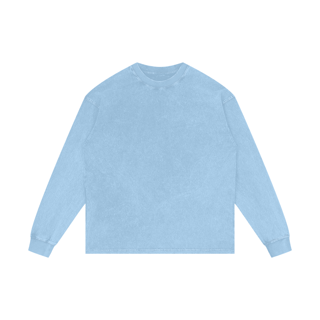 BLANK Acid Wash Oversize Long Sleeve T-Shirt