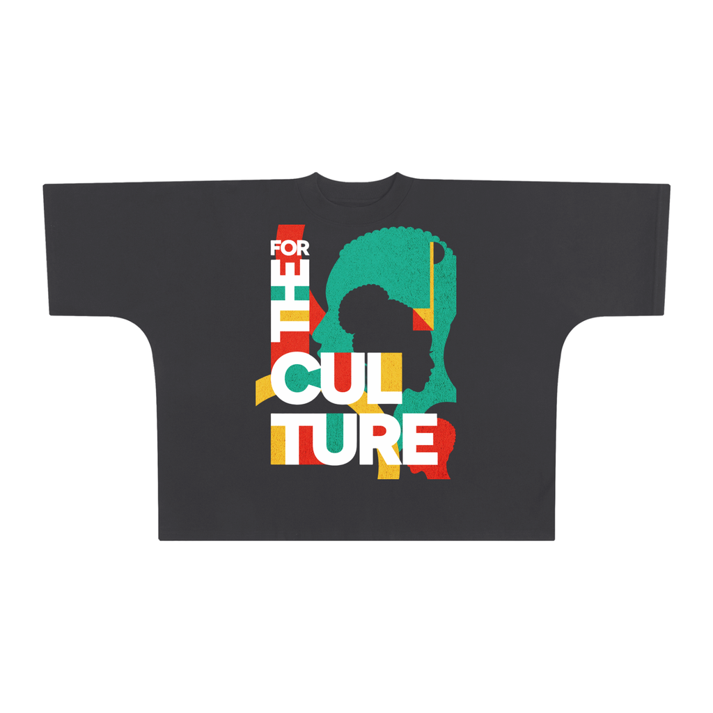 For the culture Oversize One-piece Pattern Cut Boxy Tee
