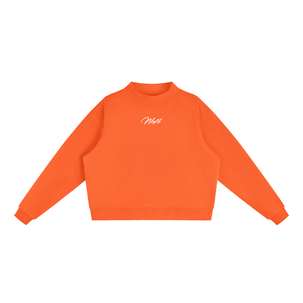 Nbfl Essential Fleece Mock-Neck Crew Sweatshirt