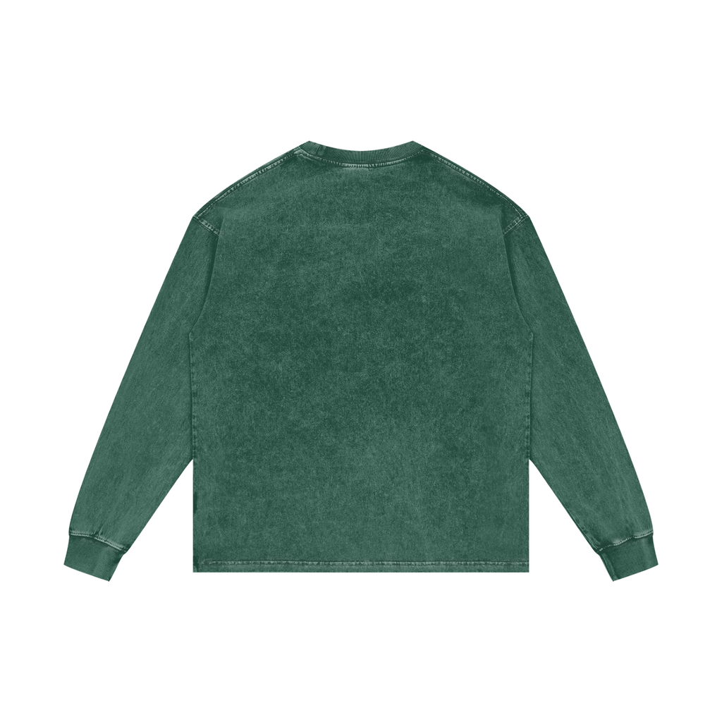 BLANK Acid Wash Oversize Long Sleeve T-Shirt
