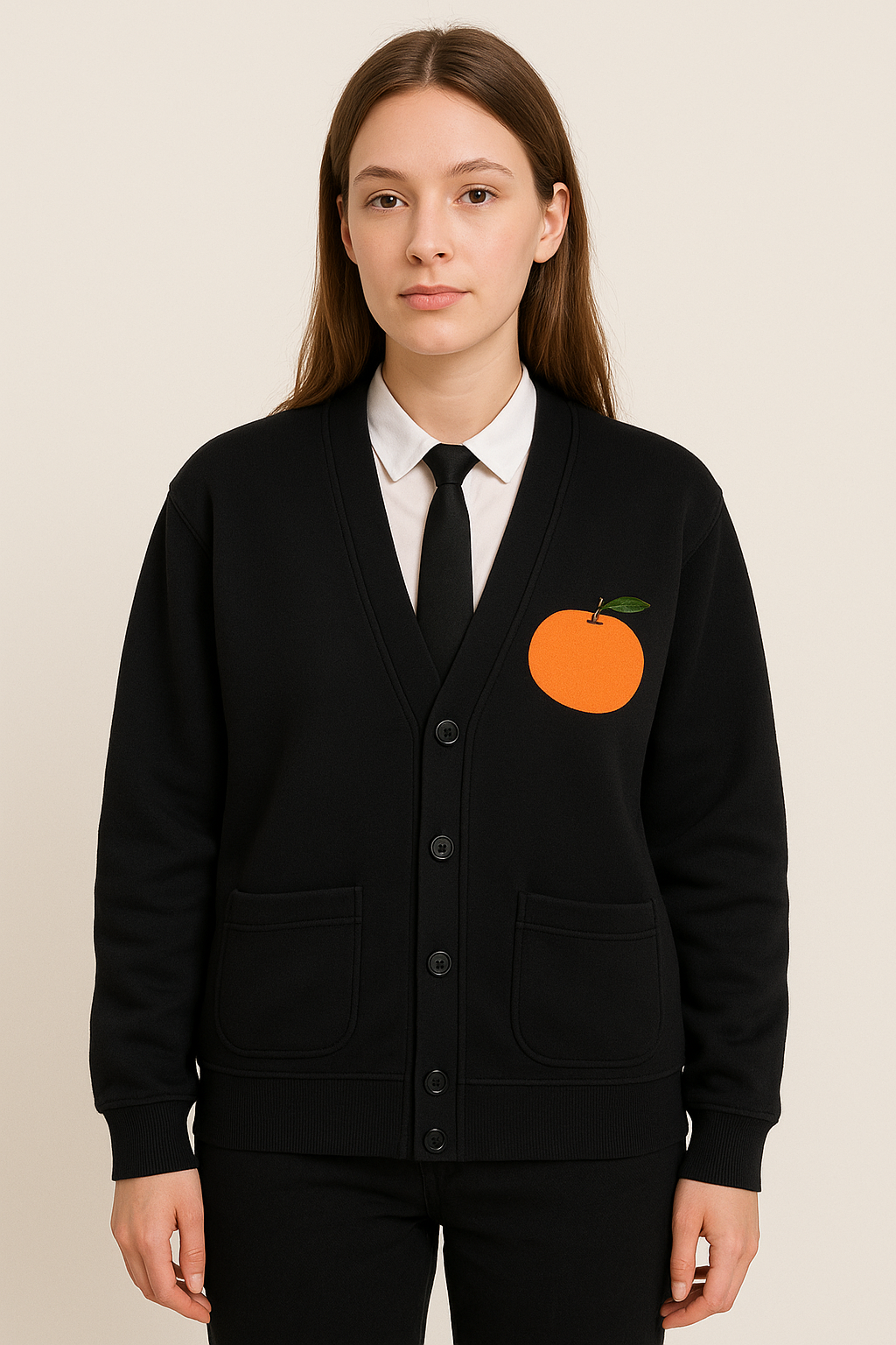 CLEMENTINE Snow Washed Sweat Cardigan