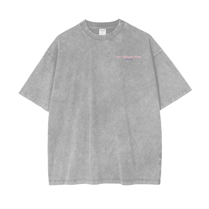 XOXO Acid Wash Oversize T-Shirt