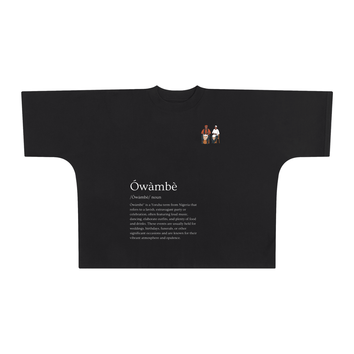 Ówàmè - Oversize One-piece Pattern Cut Boxy Tee