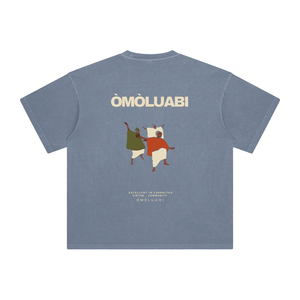 ÒMÒLUABI Enzyme Washed T-Shirt