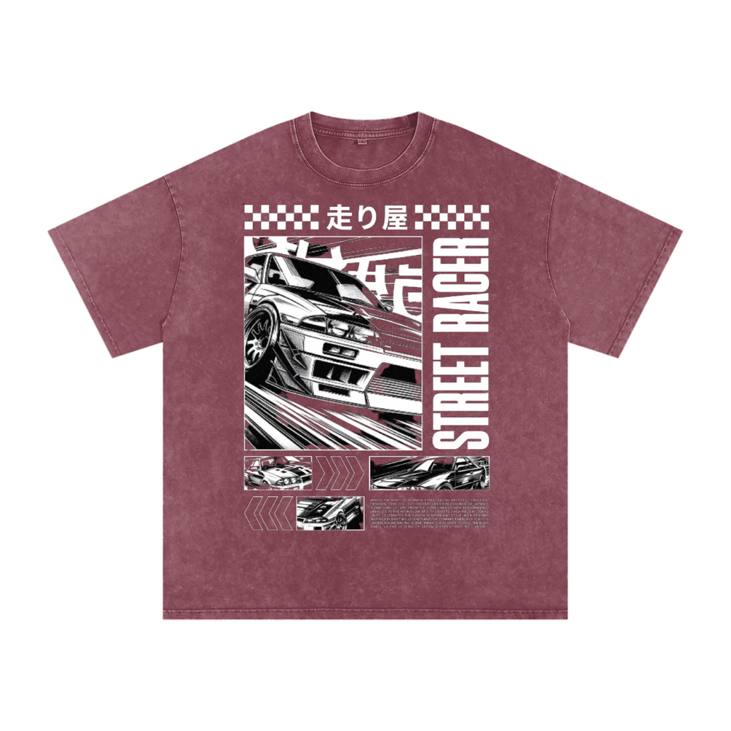 Street racer Acid Wash Oversize T-Shirt