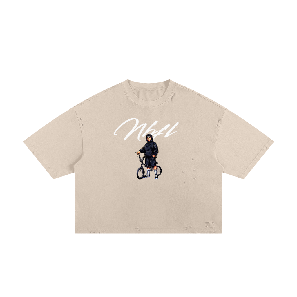 Street rider Classic Frayed Boxy Tee