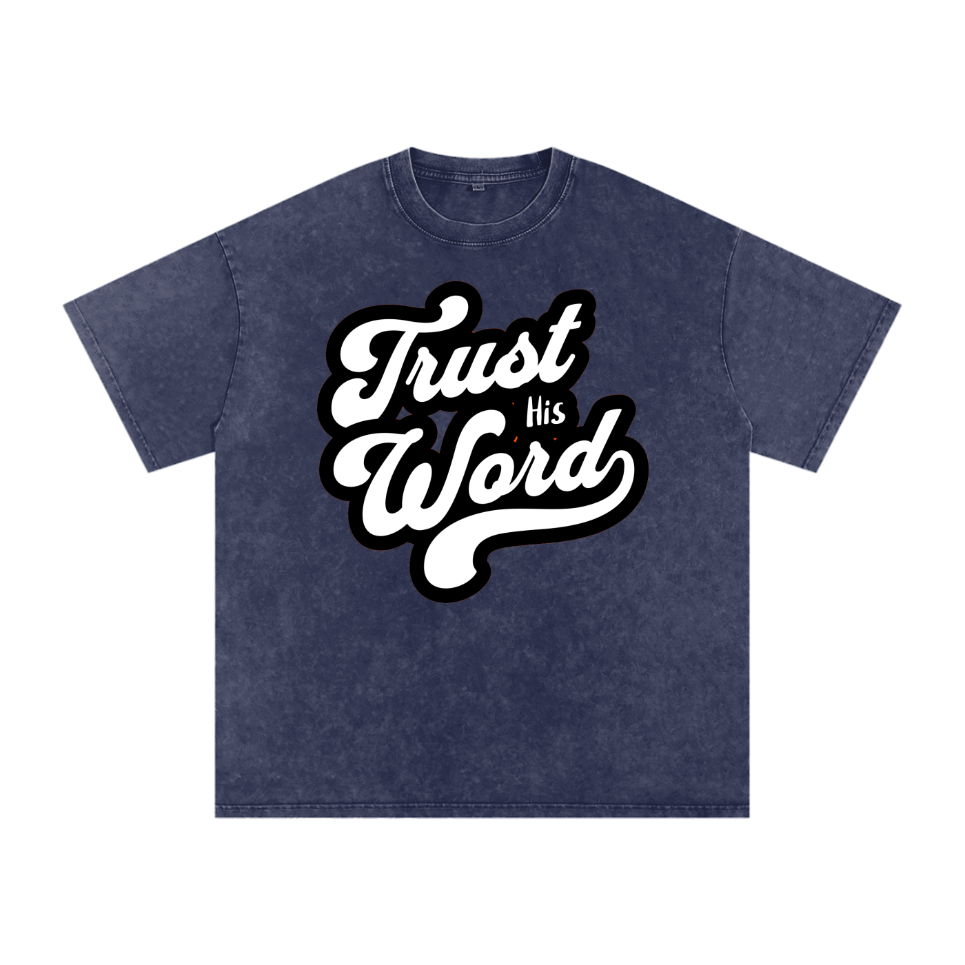 Trust his word Acid Wash Oversize T-Shirt
